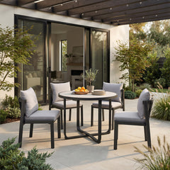 Horizon Gray Outdoor Dining Chair (Set of 2) - Ornate Home