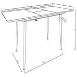 Horizon Grey 63-inch Butterfly Leaf Extension Dining Table - Ornate Home