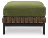 Horizon Hall Brown/Green Outdoor Sofa, 2 Lounge Chairs and 2 Ottomans - Ornate Home