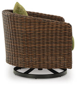 Horizon Hall Brown/Green Outdoor Sofa, 2 Lounge Chairs and 2 Ottomans - Ornate Home