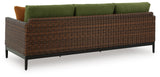 Horizon Hall Brown/Green Outdoor Sofa, 2 Lounge Chairs and 2 Ottomans - Ornate Home
