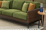 Horizon Hall Brown/Green Sofa with Cushion (Online Special Price) - Ornate Home