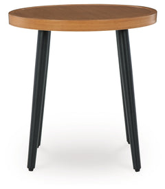 Horizon Hall Two-tone Brown Round End Table - Ornate Home