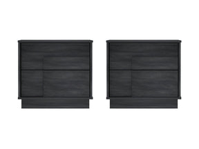 Horizon Nightstand in Charcoal Grey (set of 2) - Ornate Home