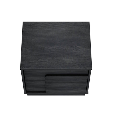 Horizon Nightstand in Charcoal Grey (set of 2) - Ornate Home