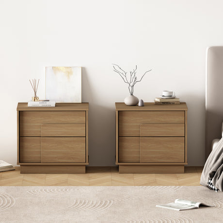 Horizon Nightstand in Maple (set of 2) - Ornate Home