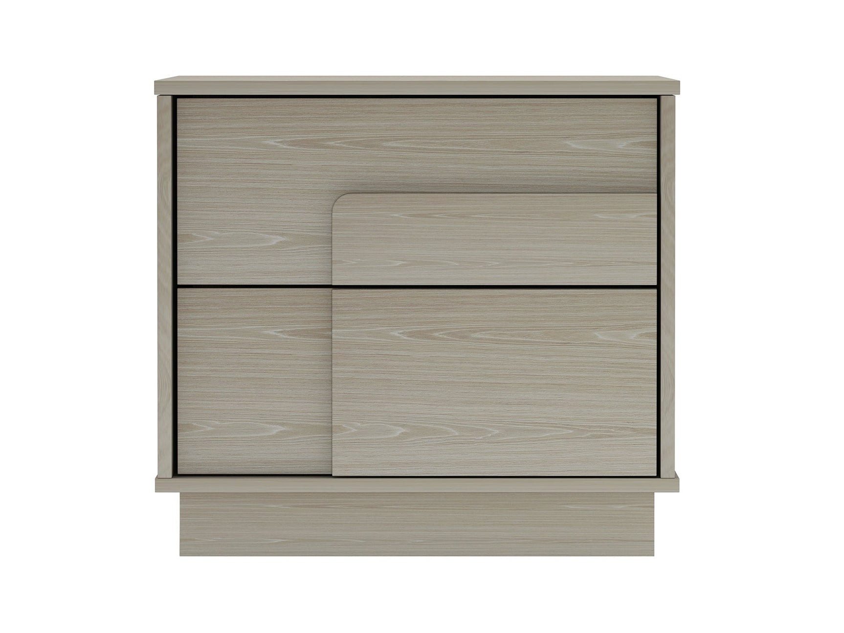 Horizon Nightstand in Whitewashed Oak - Ornate Home