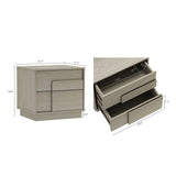 Horizon Nightstand in Whitewashed Oak - Ornate Home