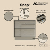 Horizon Nightstand in Whitewashed Oak - Ornate Home