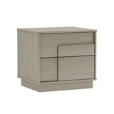 Horizon Nightstand in Whitewashed Oak - Ornate Home