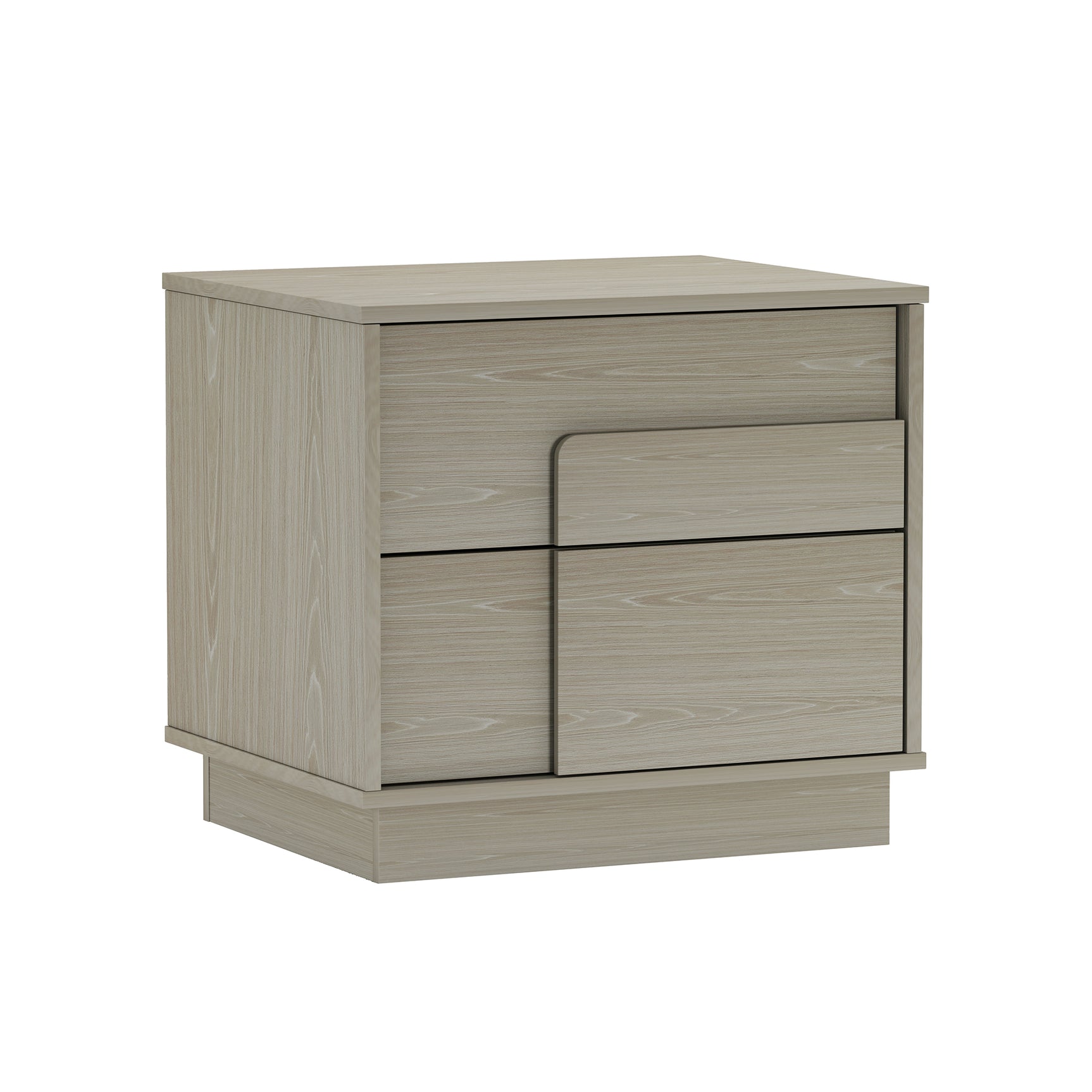 Horizon Nightstand in Whitewashed Oak - Ornate Home