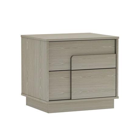 Horizon Nightstand in Whitewashed Oak (set of 2) - Ornate Home