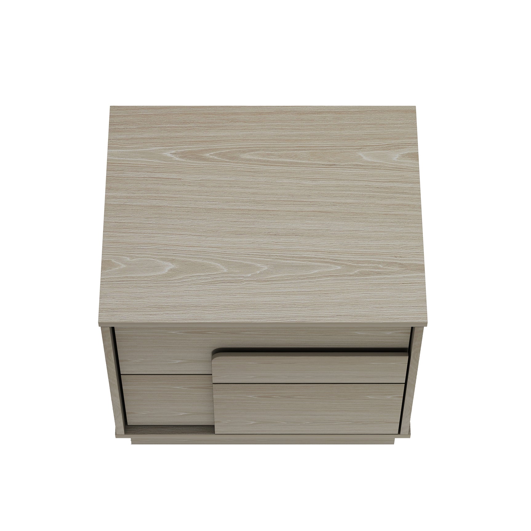 Horizon Nightstand in Whitewashed Oak (set of 2) - Ornate Home