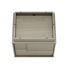 Horizon Nightstand in Whitewashed Oak (set of 2) - Ornate Home
