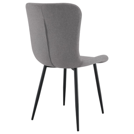 Horizon Warm Grey Upholstered Dining Side Chair (Set of 2) - Ornate Home