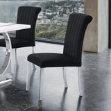 Horley Silver/Black 7 Pc. Dining Table Set