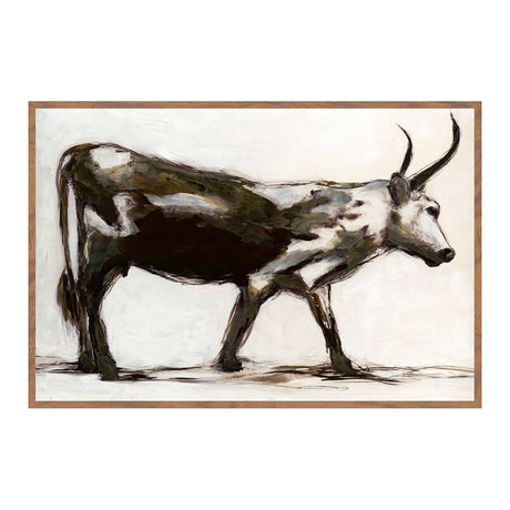 Horn Black Painting 48x72 by Buddy Whitlock Painting - Ornate Home