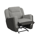 Hornet Rancho Grey Motion Glider Recliner - Ornate Home