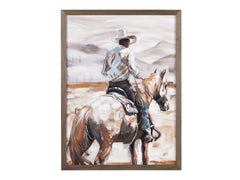 Horseback Brown Canvas - Ornate Home
