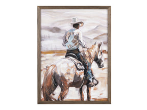 Horseback Brown Canvas - Ornate Home