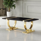 Horsham Gold/Black Coffee Table - Ornate Home
