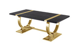 Horsham Gold/Black Coffee Table - Ornate Home