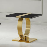 Horsham Gold/Black End Table