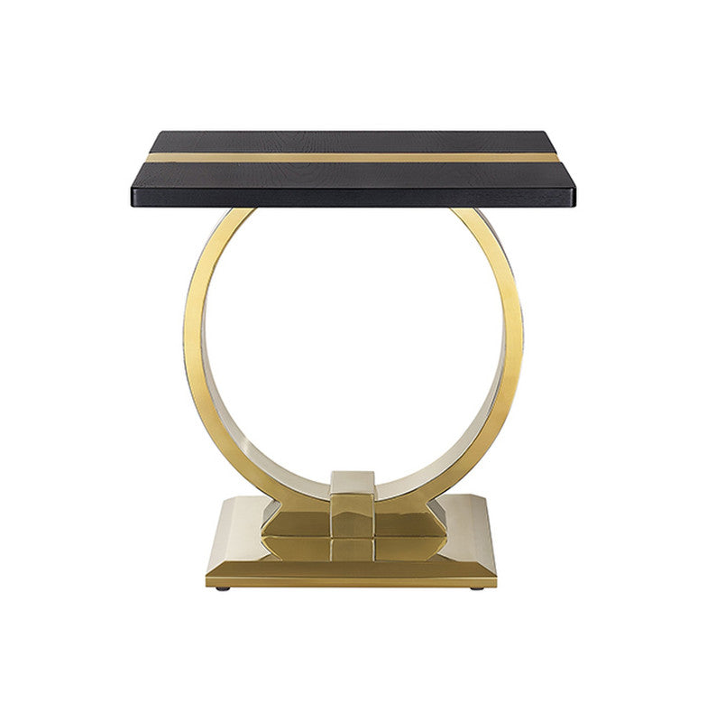 Horsham Gold/Black End Table