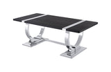 Horsham Silver/Black Coffee Table - Ornate Home