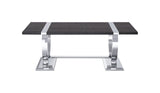 Horsham Silver/Black Coffee Table - Ornate Home