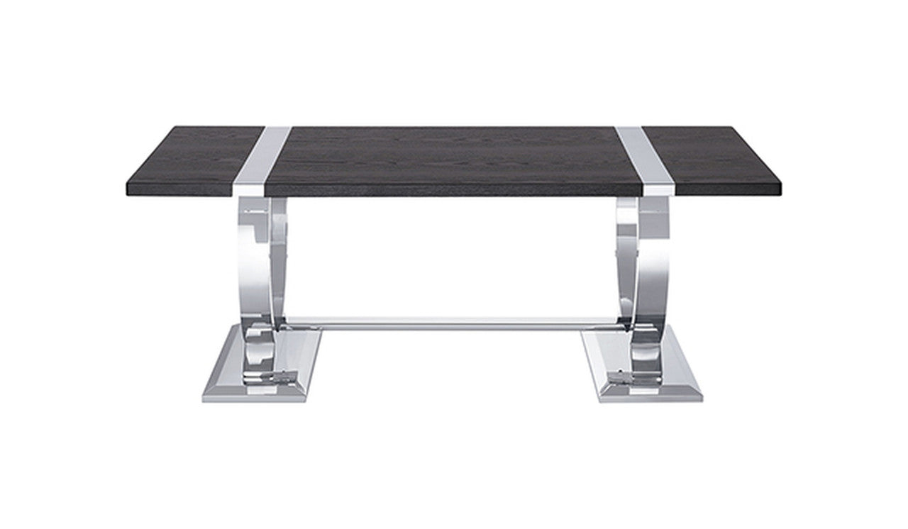 Horsham Silver/Black Coffee Table - Ornate Home
