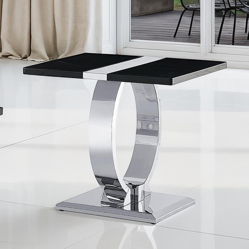 Horsham Silver/Black End Table