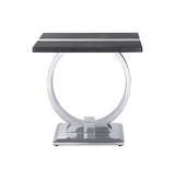 Horsham Silver/Black End Table