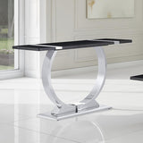 Horsham Silver/Black Sofa Table