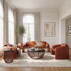 Horten Brown Sofa - Ornate Home