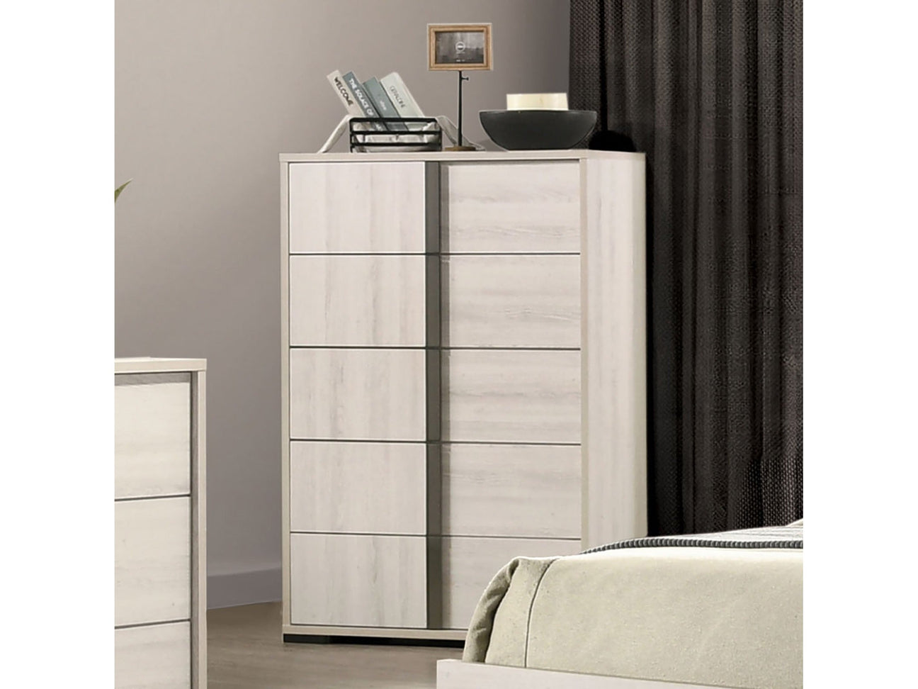 Horten Whitewash Chest - Ornate Home