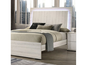 Horten Whitewash Eastern King Bed - Ornate Home