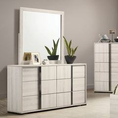 Horten Whitewash Queen 5 Piece Bedroom Set w/2 Nightstands - Ornate Home