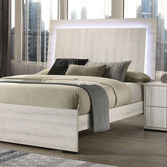Horten Whitewash Queen 5 Piece Bedroom Set w/Chest - Ornate Home