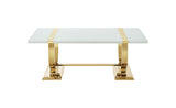 Horve Gold/White Coffee Table - Ornate Home