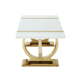 Horve Gold/White Coffee Table - Ornate Home