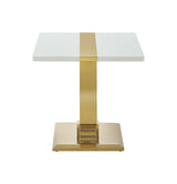 Horve Gold/White End Table - Ornate Home