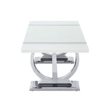 Horve Silver/White Coffee Table