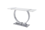 Horve Silver/White Sofa Table
