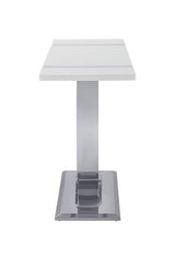 Horve Silver/White Sofa Table