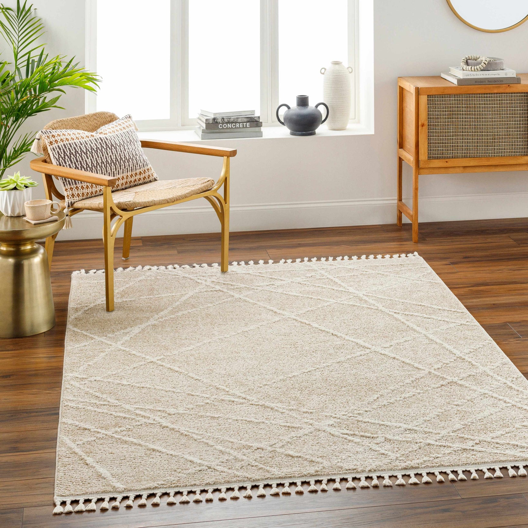 Hosea Cream Area Rug - Clearance - Ornate Home