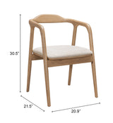 Hosoi Beige Dining Chair - Ornate Home