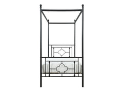 Hosta Black Twin Platform Bed - Ornate Home