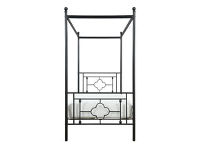 Hosta Black Twin Platform Bed - Ornate Home