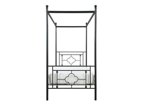 Hosta Black Twin Platform Bed - Ornate Home